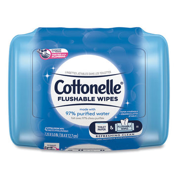 Cottonelle® Fresh Care Flushable Cleansing Cloths, White, 3.75 X 5.5, 42-pack freeshipping - TVN Wholesale